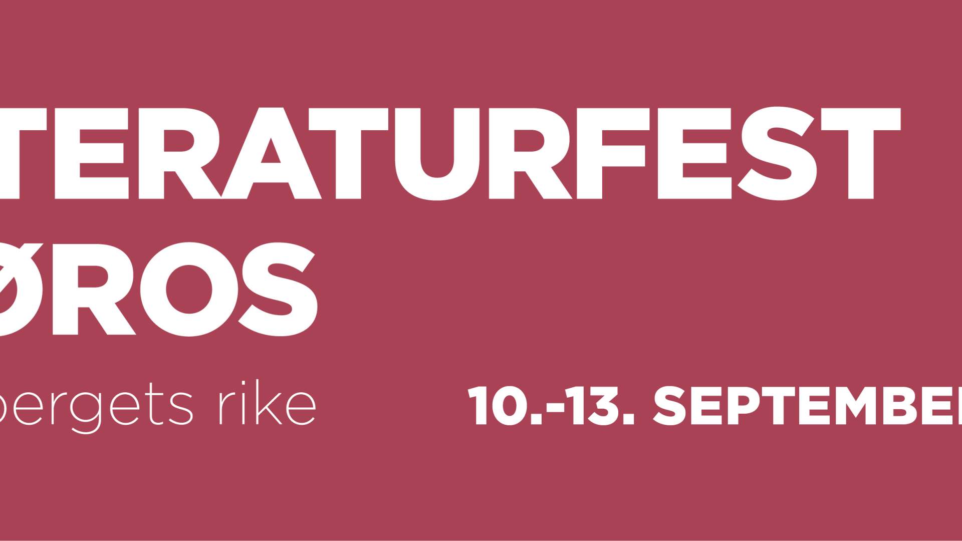 Litteraturfest Røros 2026