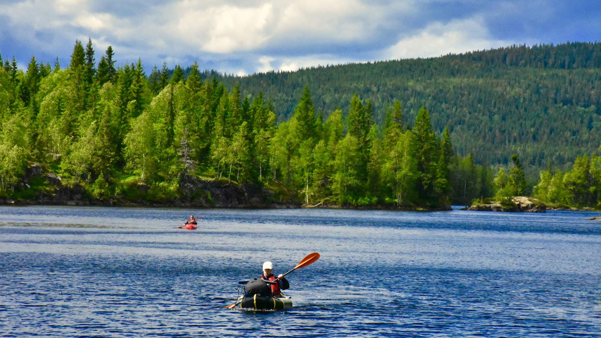 Packraft tur i Nordmarka med Fossen Friluft