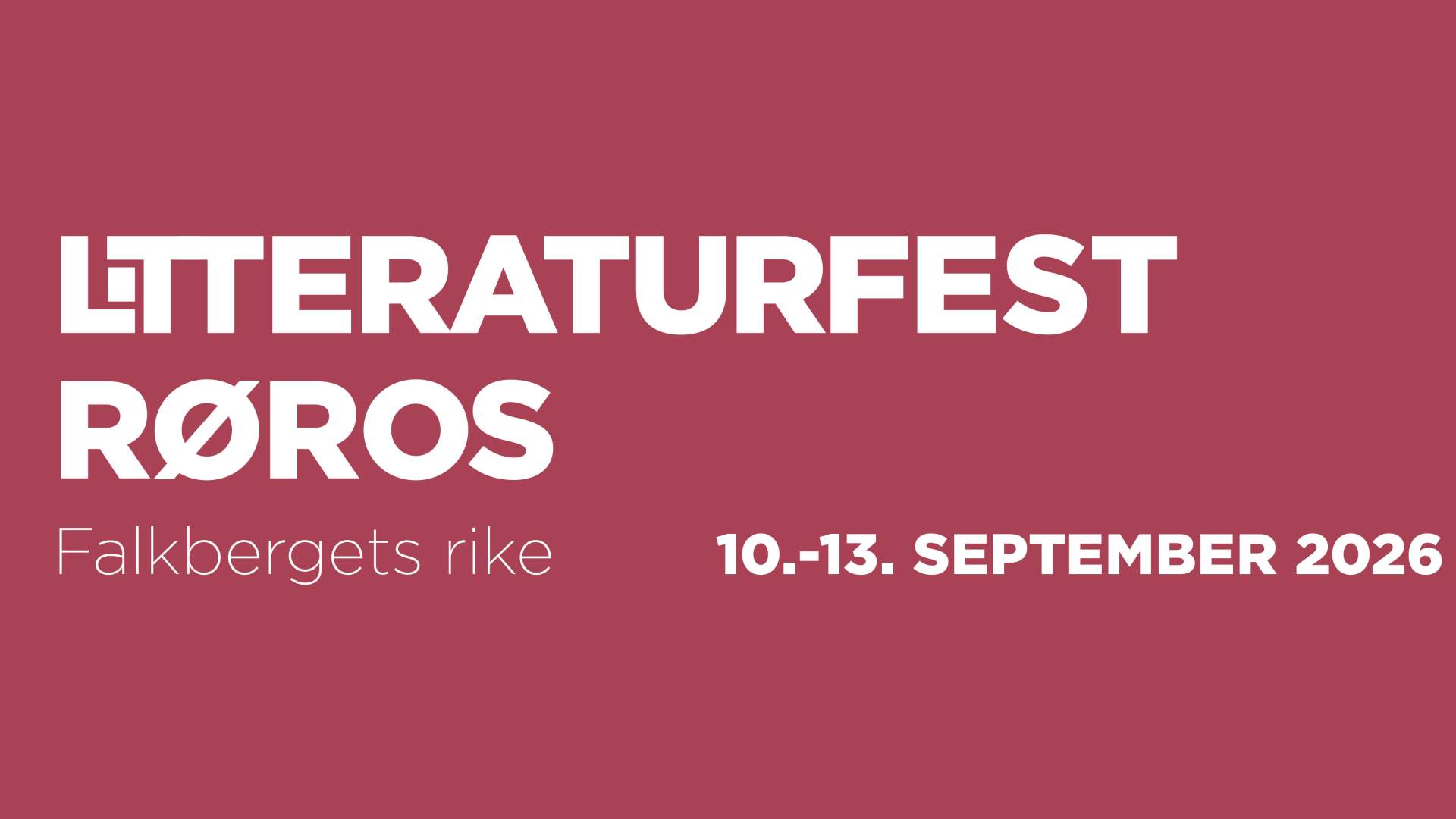Litteraturfest Røros 2026