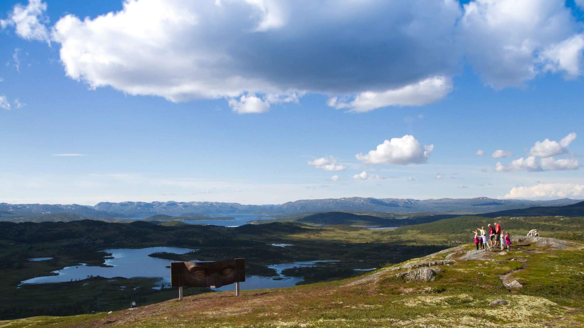 med utsikt over verdsarvriket foto guro lien