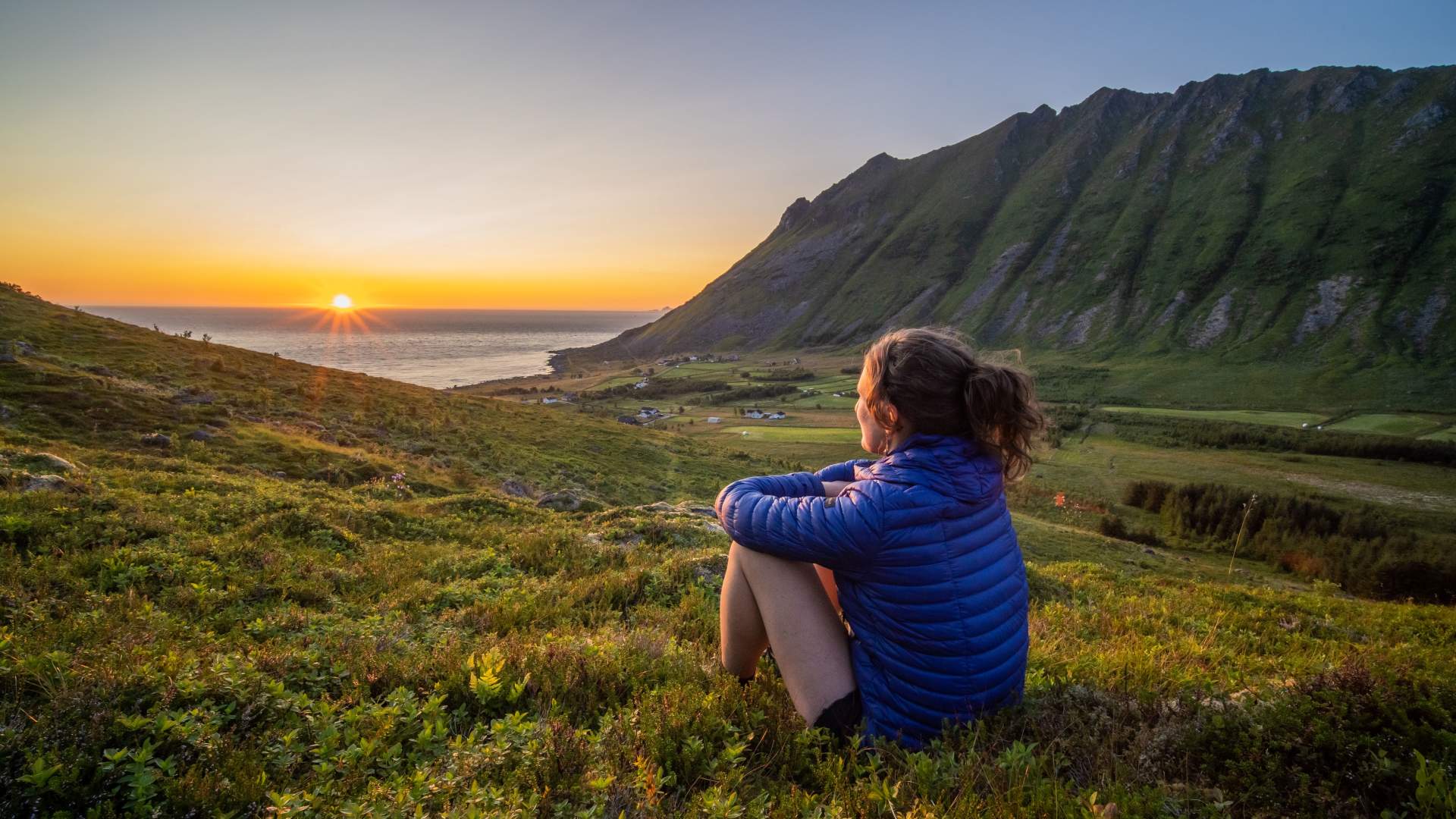 online-Lofoten in midnightsun - where the sun never sets -