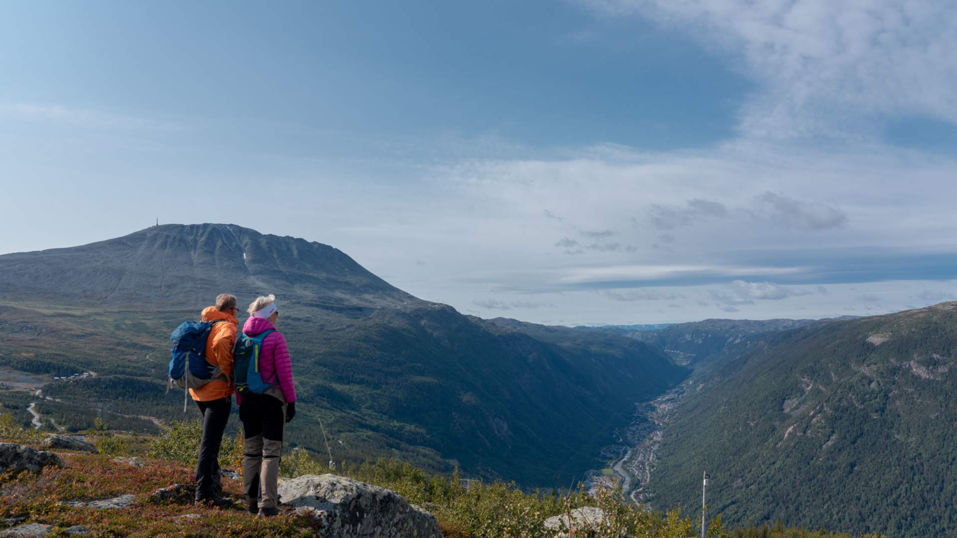 Skipsfjell rundt med utsikt over Rjukan