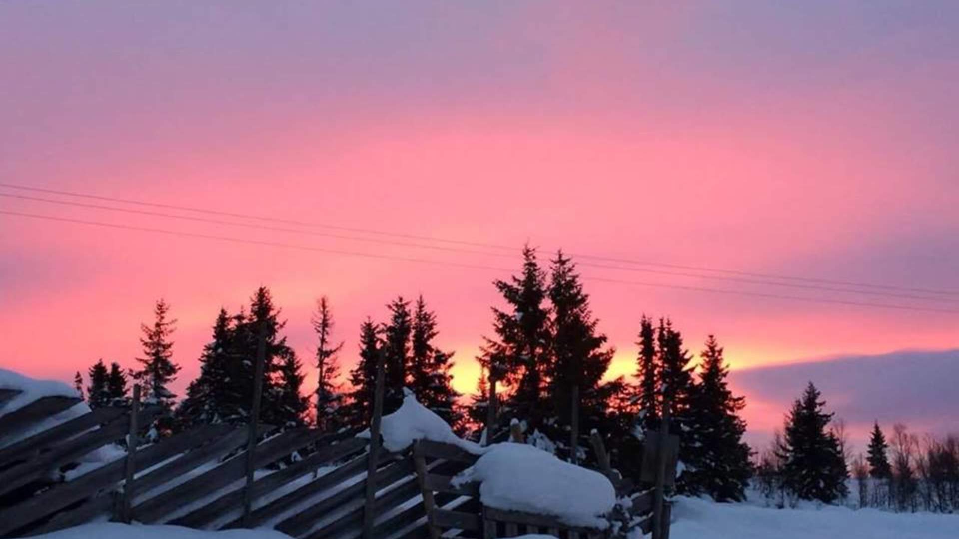Winter sky at Gålå