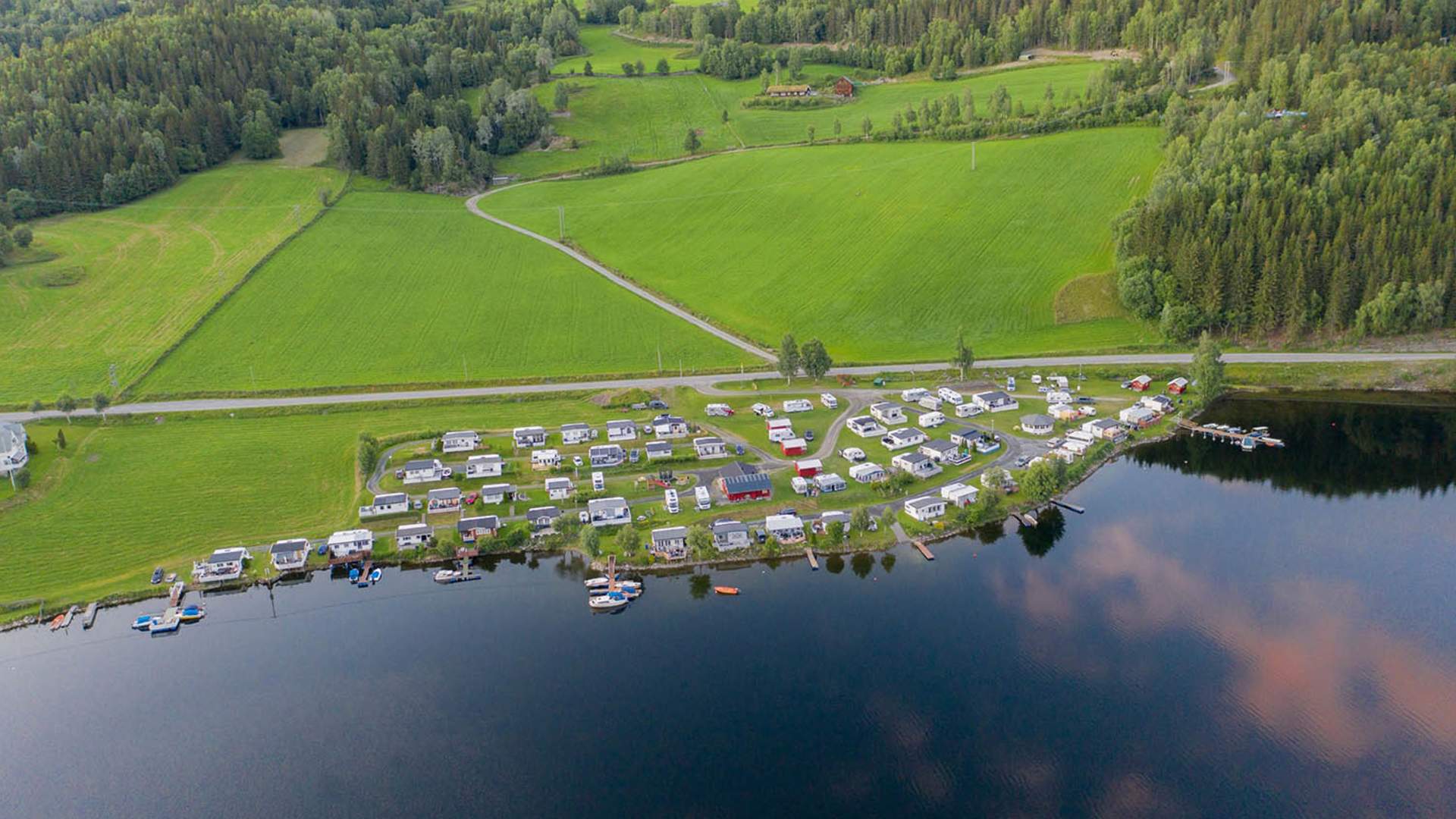 web_Aerial view_Søndre Svennes Camping