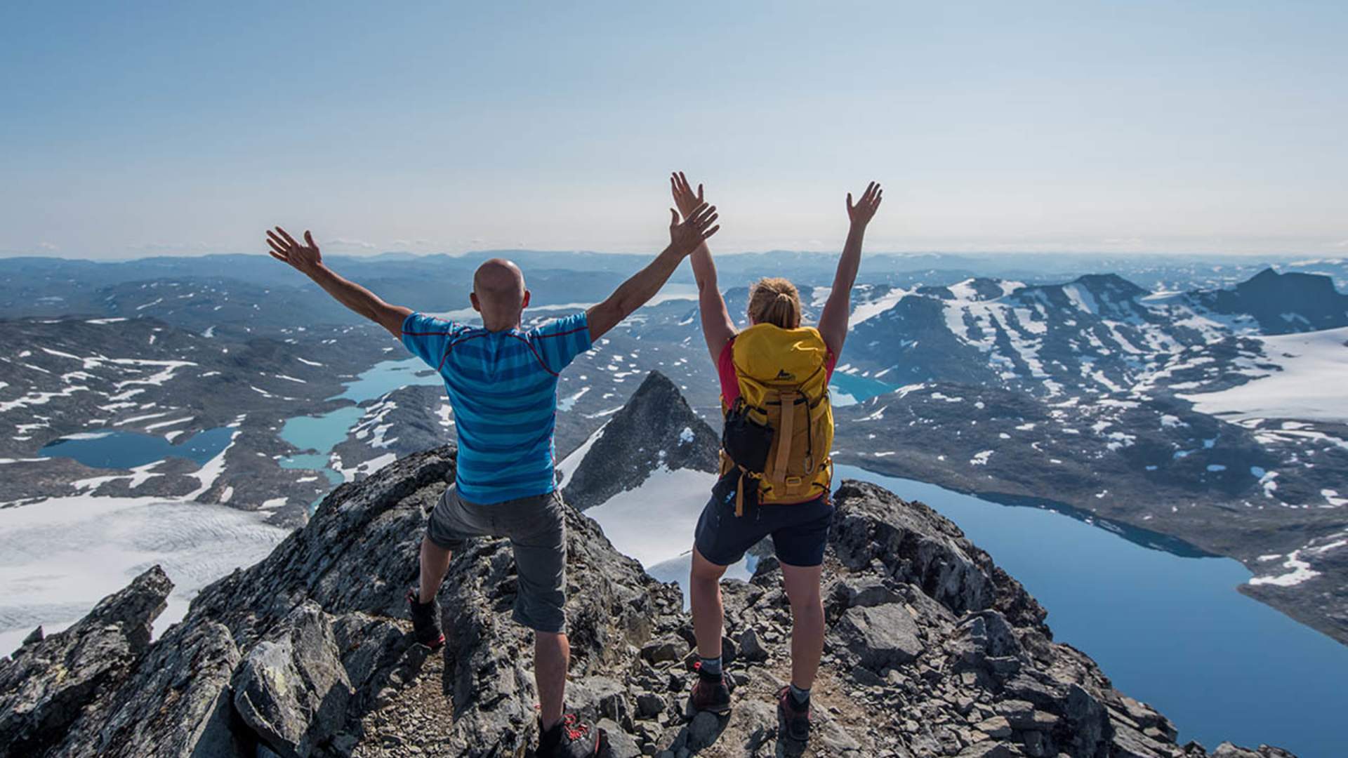 På toppen av Uranosbreen