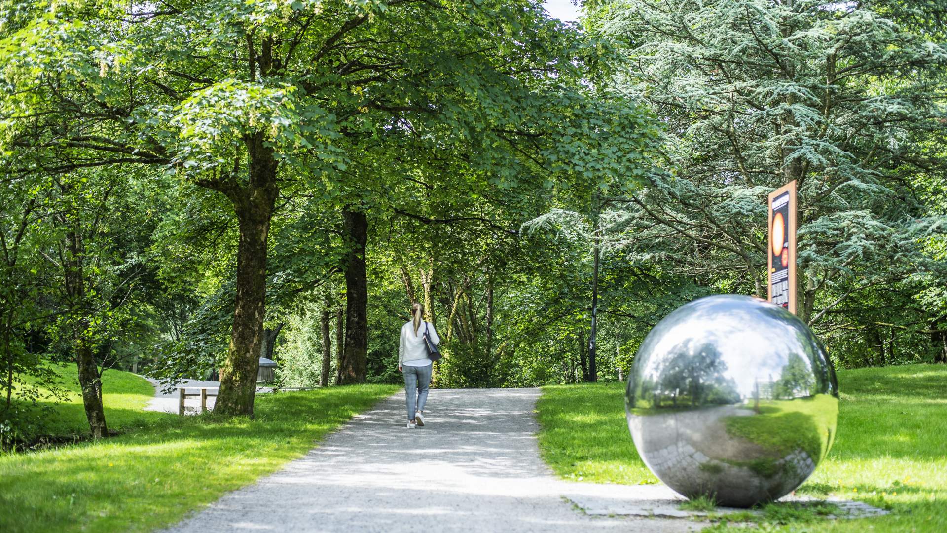 The planet trail at Sandvedparken