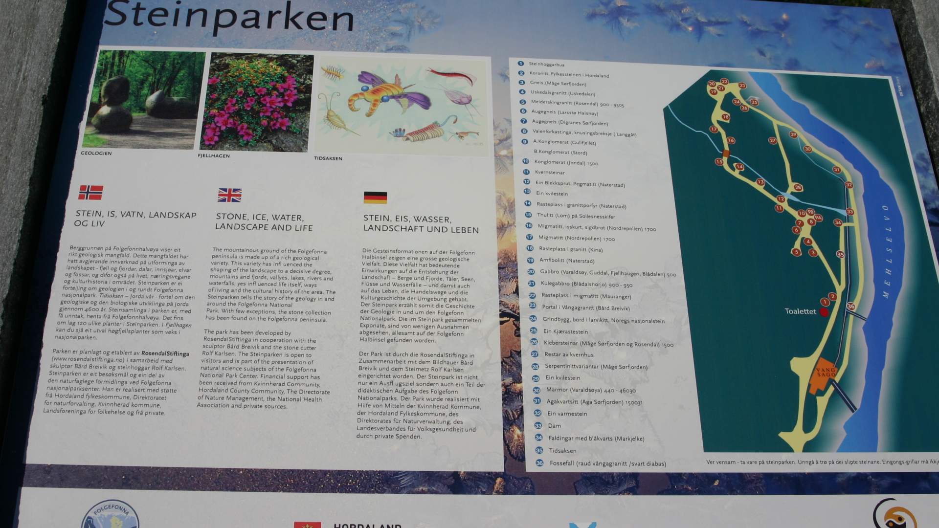 Steinparken i Rosendal