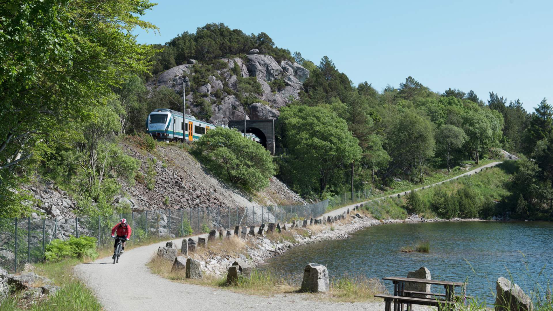 Radfahren auf der Nordseestraße von Egersund nach Hellvik
