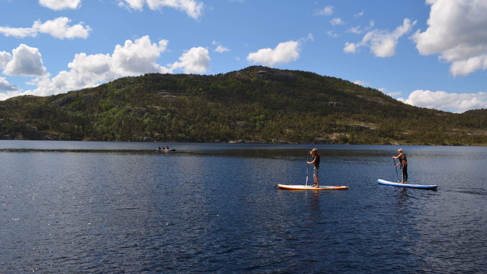 Water activities at Preikestolen Basecamp