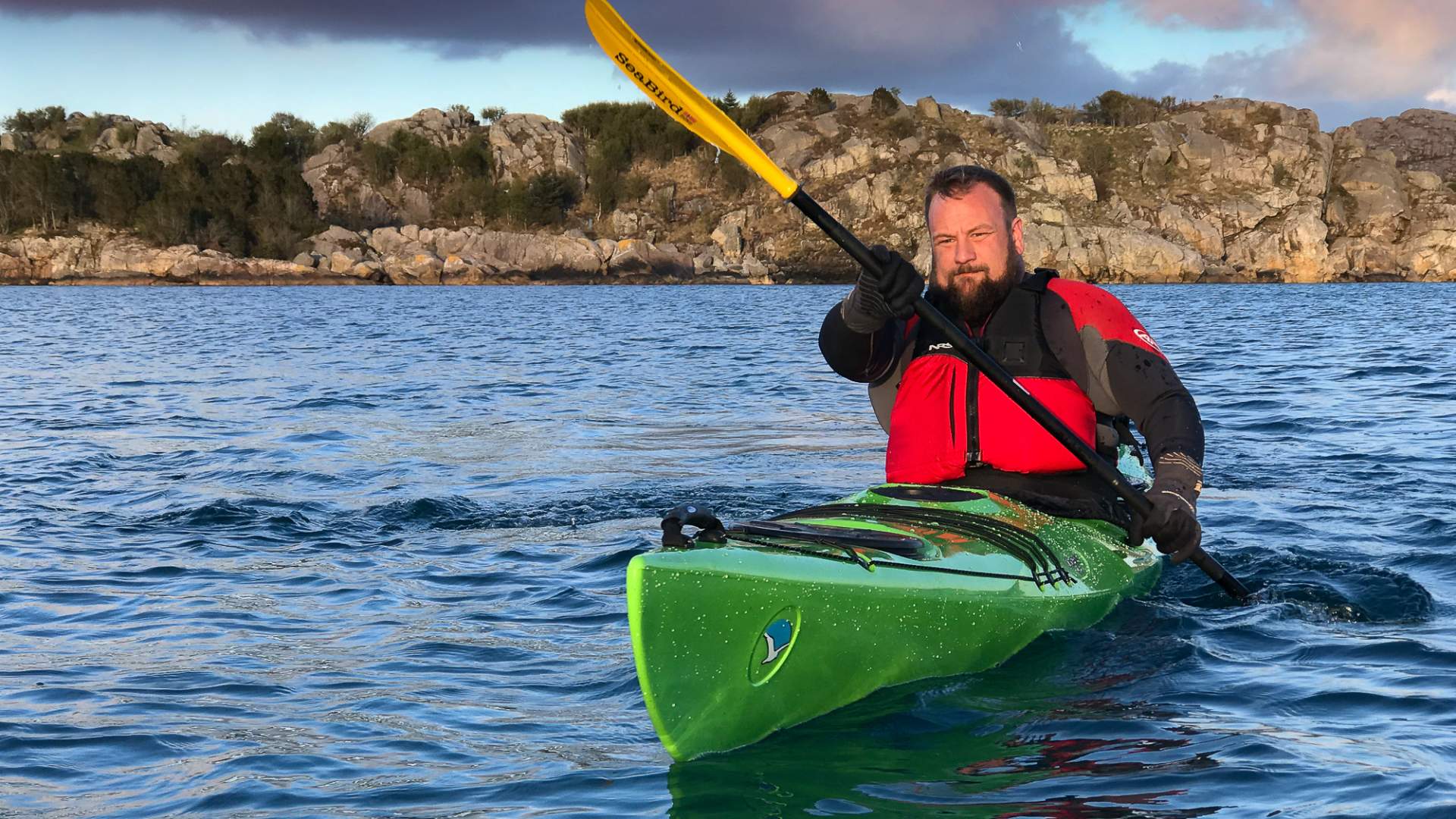Sea kayak course at island Mosterøy