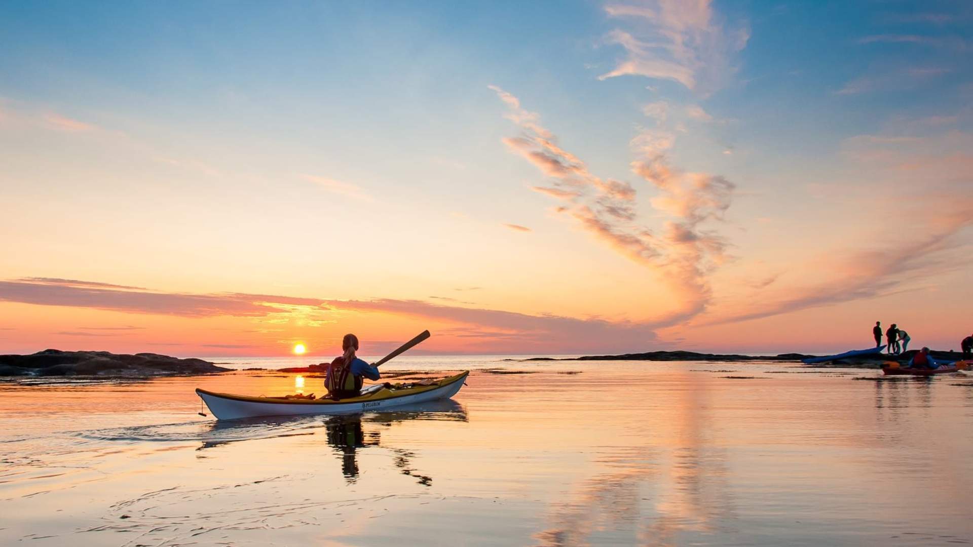 Kajakktur fra Veiholmen med Smøla Kajakk