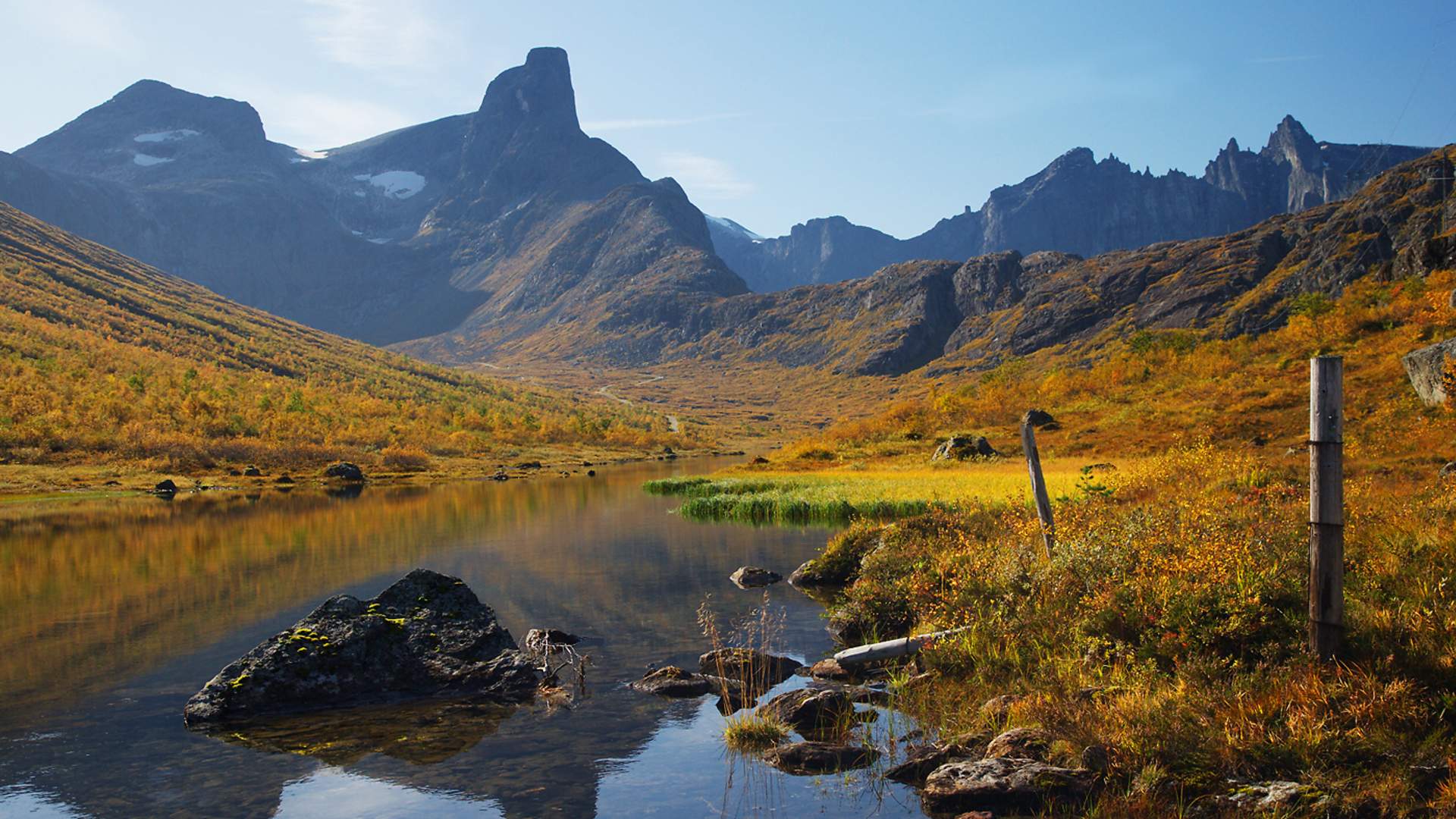 Der Berg Litlefjellet (790 M.ü.M)
