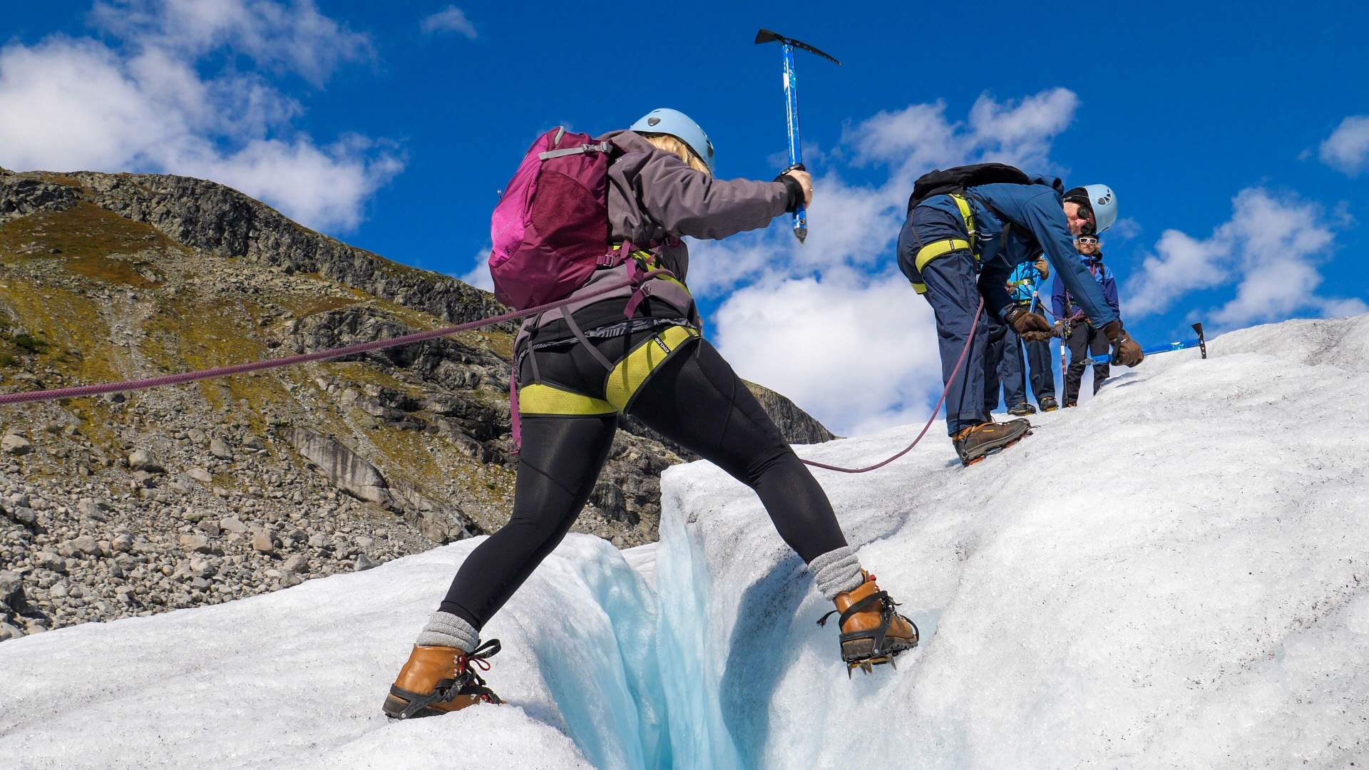 Brevandring på Haugabreen