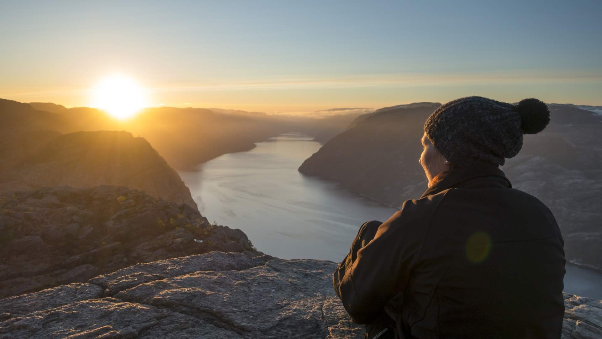 Wanderung zum Preikestolen im Lysefjord