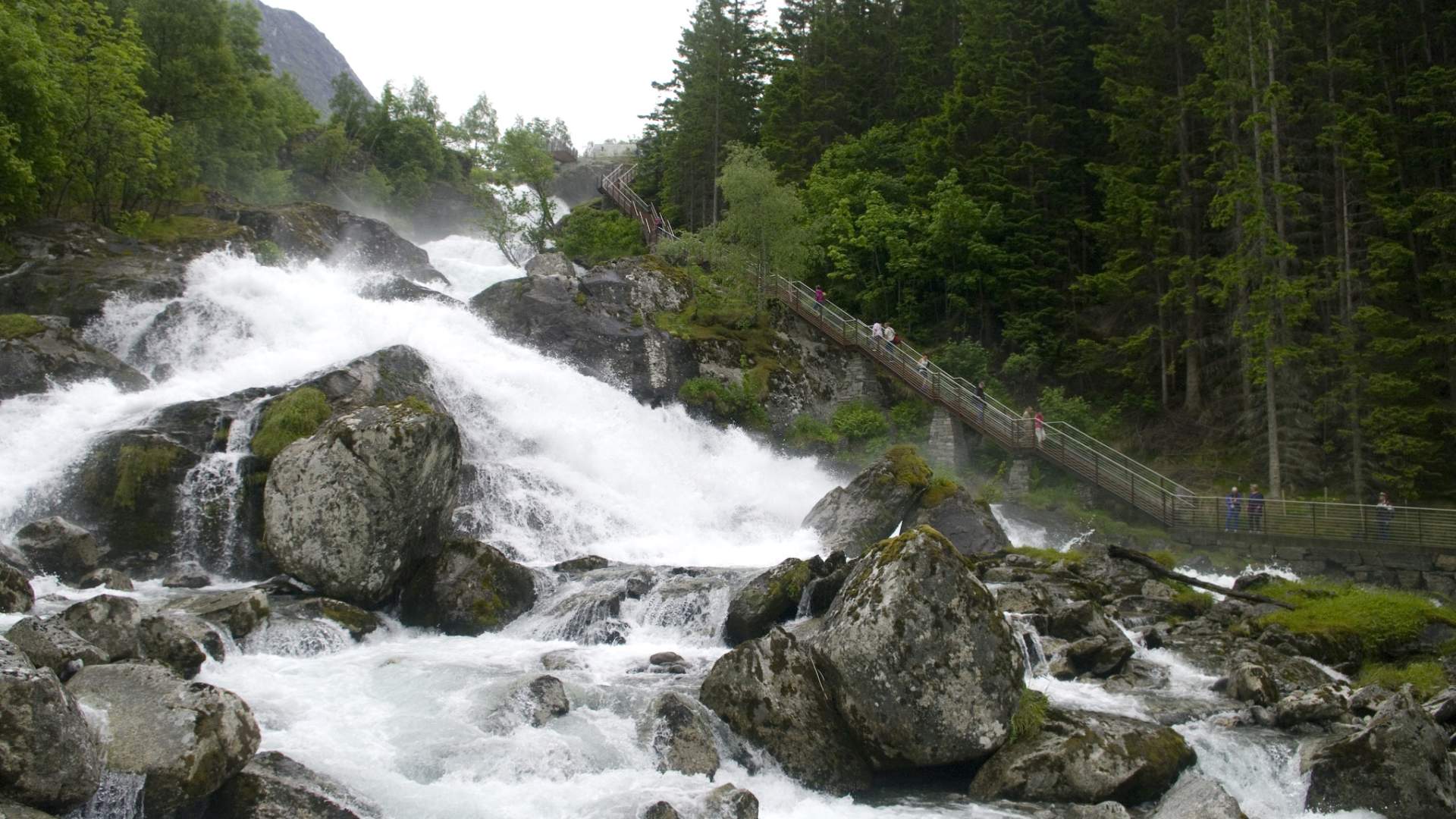Waterfall walk in Geiranger