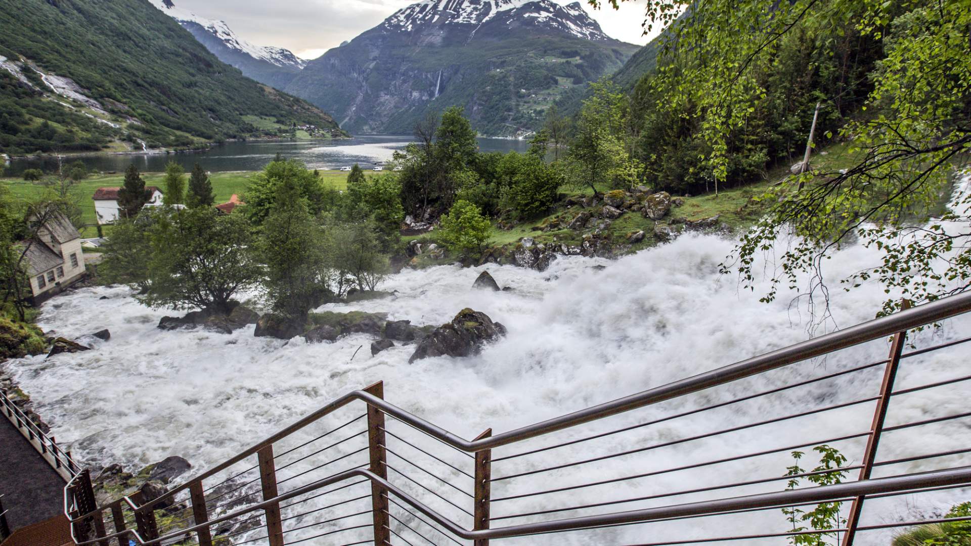 Waterfall walk in Geiranger