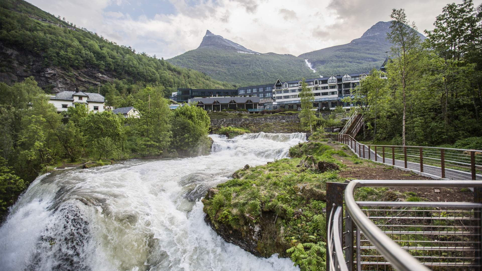 Waterfall walk in Geiranger