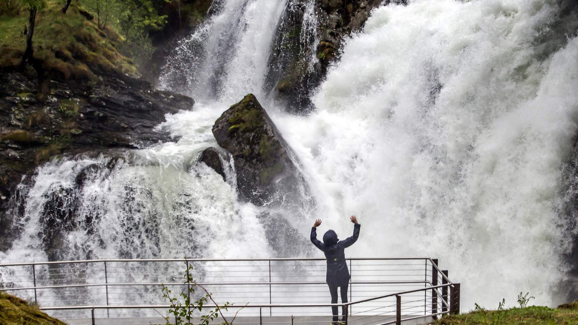 Waterfall walk in Geiranger