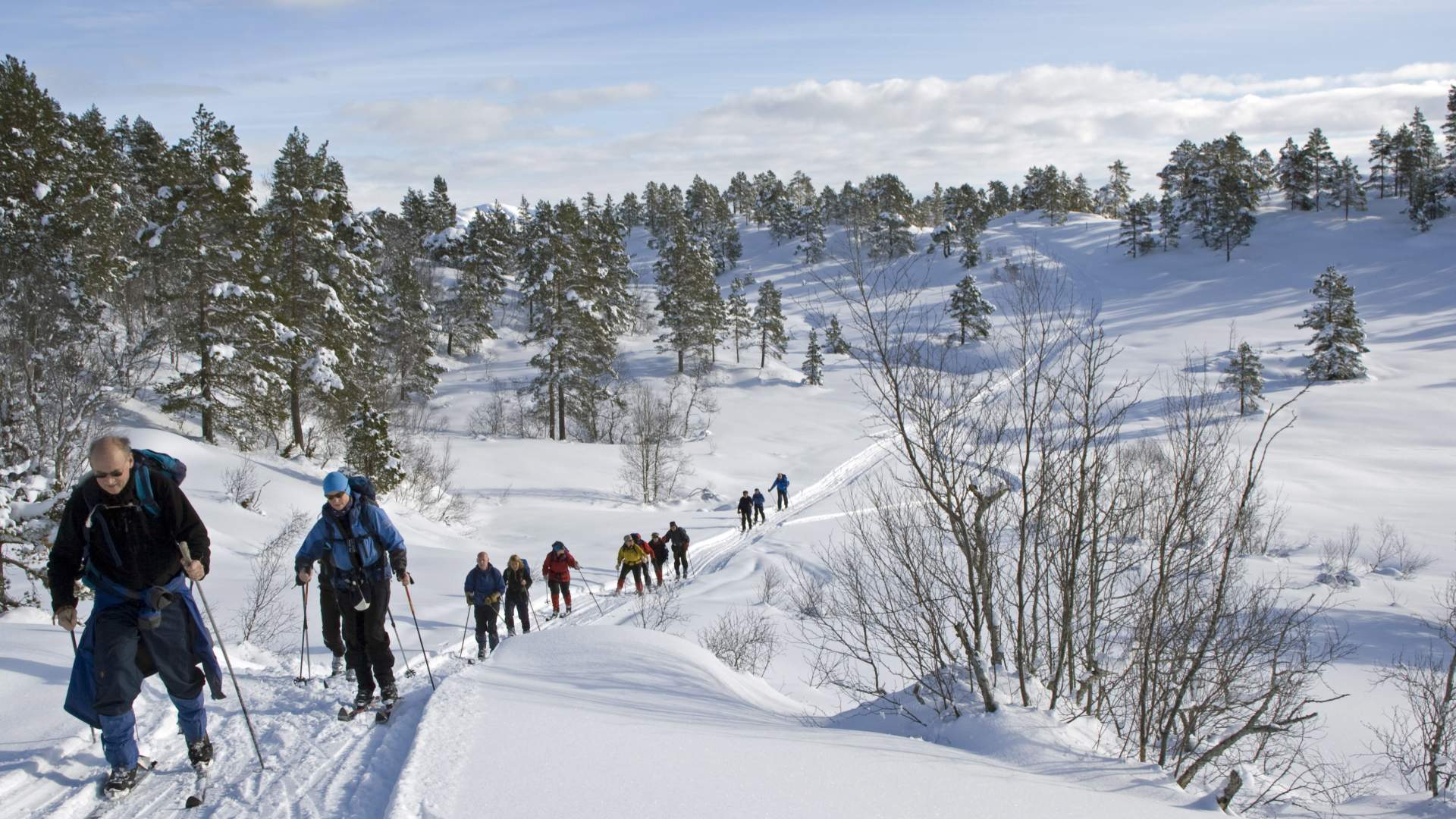 Skiing at Høgfjellet (689 masl)