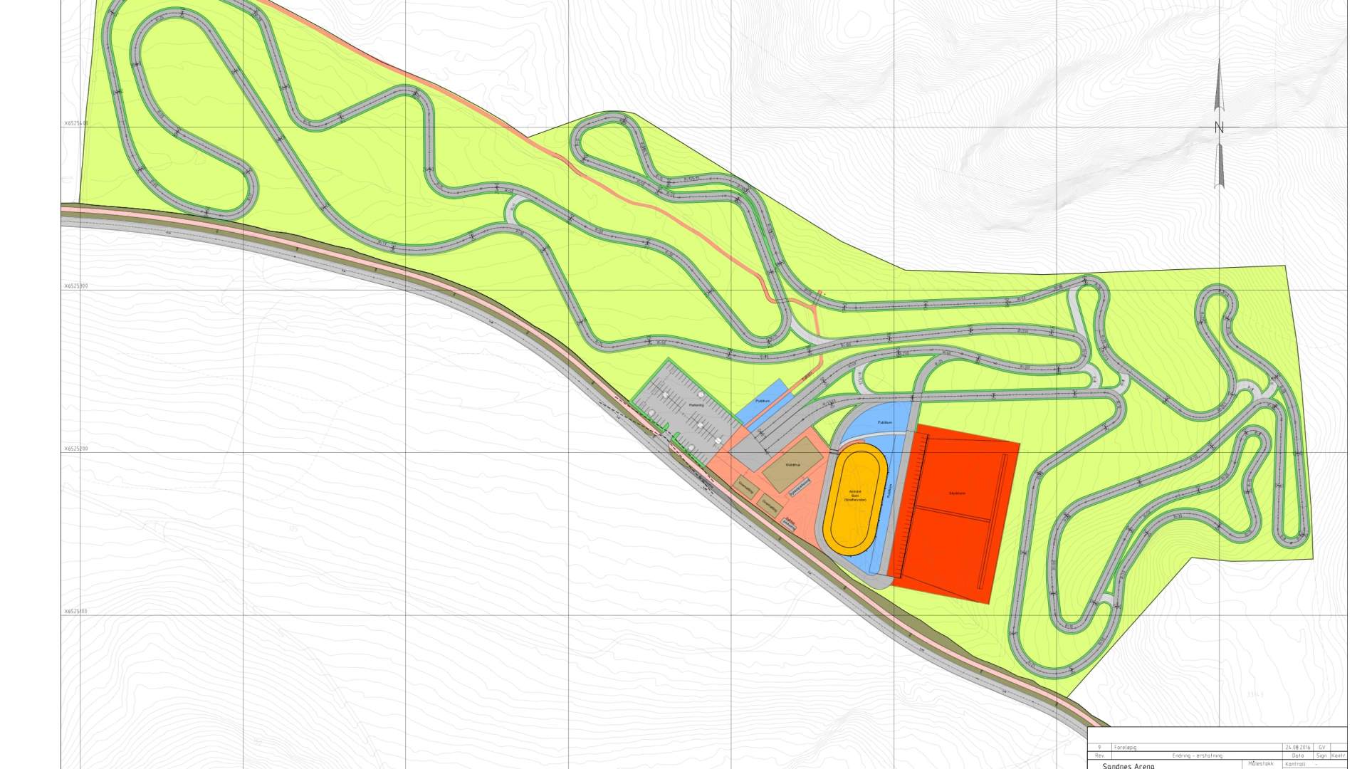 Roller ski track - Rogaland Sparebank Arena