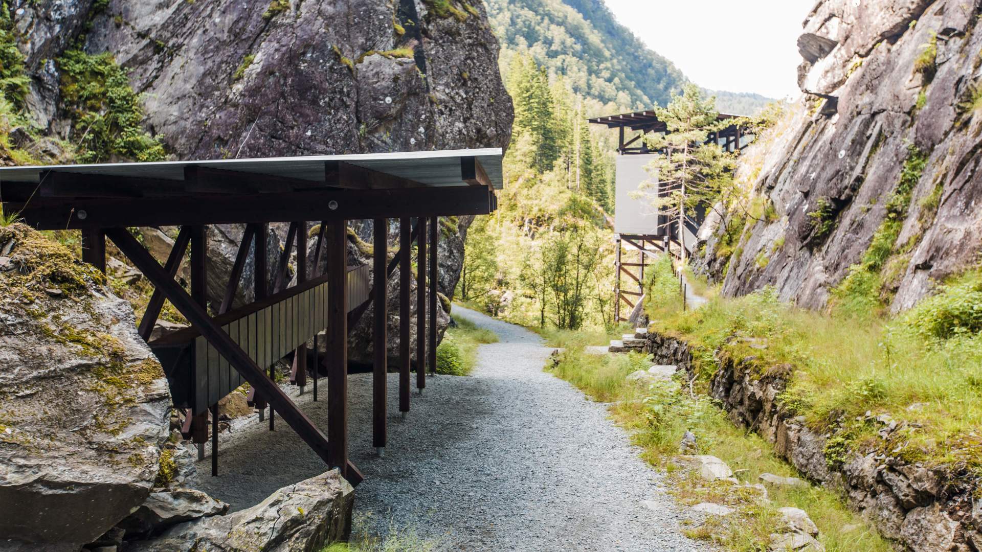 Mining gallery in Allmannajuvet in Sauda