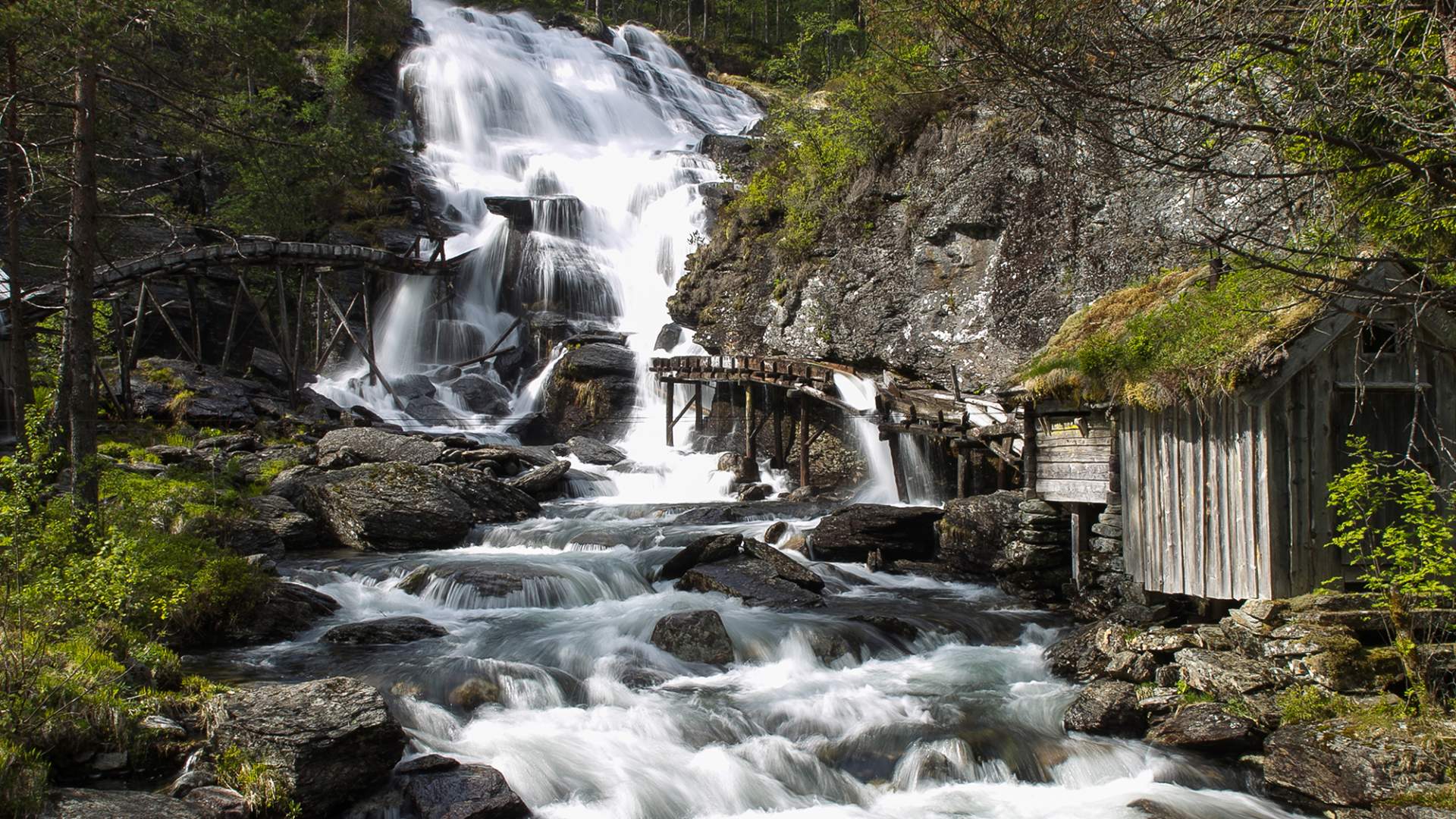 Jonegarden farm at Hustveit (Ryfylkemuseet) in Sauda