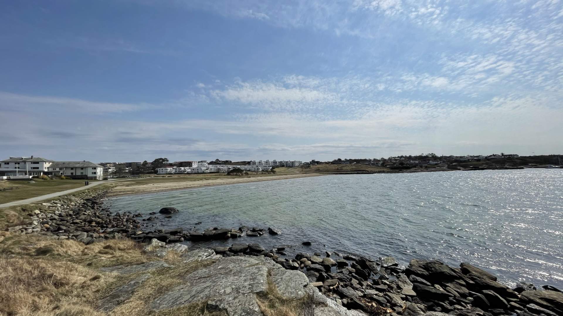 Die Bucht Vistevika und der Viste Strand