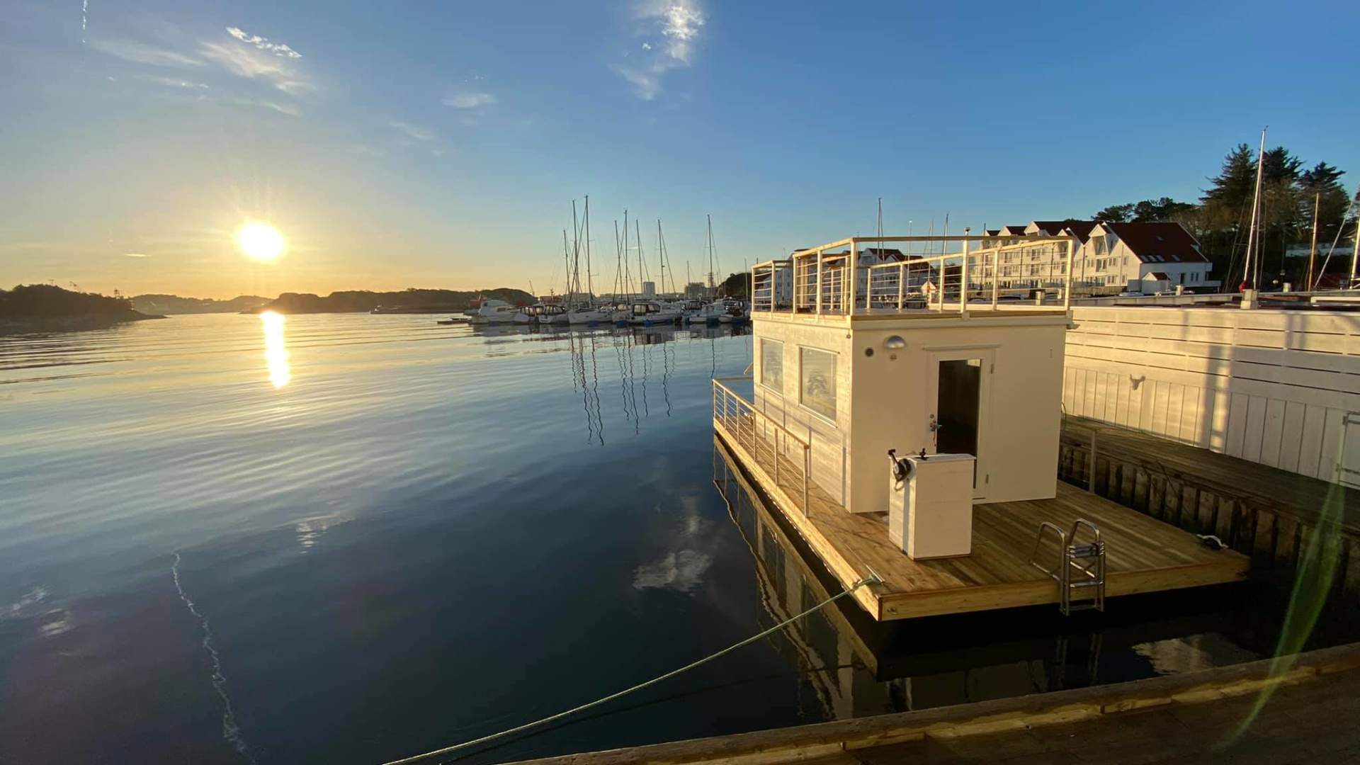 Floating sauna in Tananger