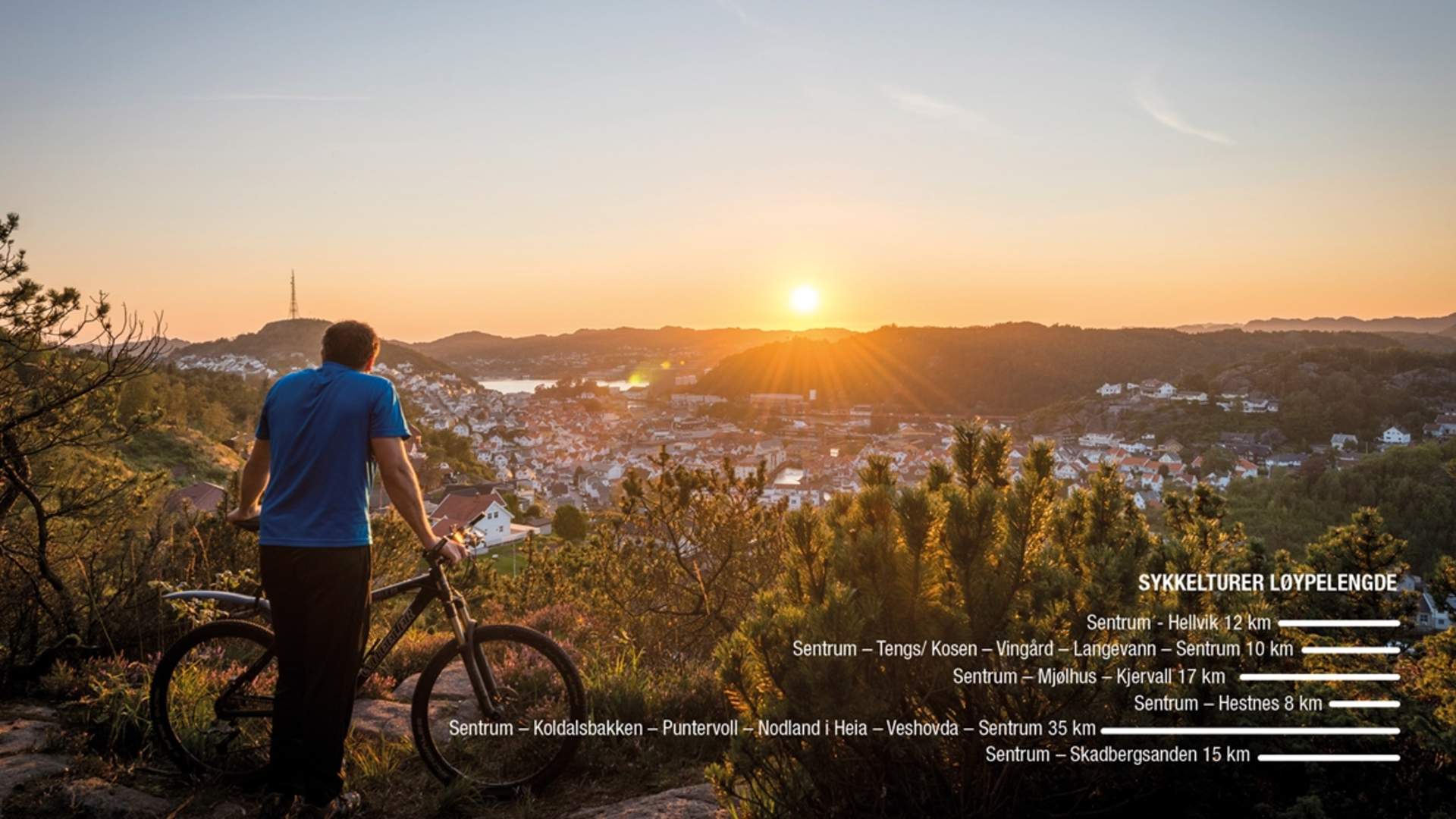 Bike rental at Egersund Tourist Information