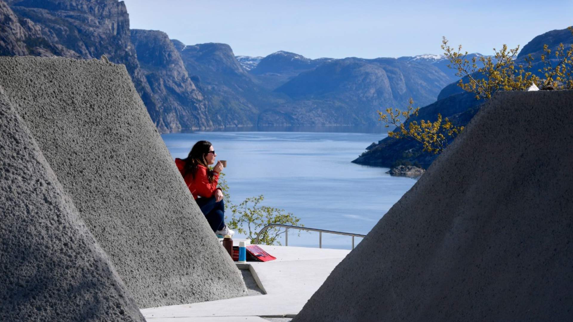 Der Aussichtspunkt in Høllesli am Lysefjord