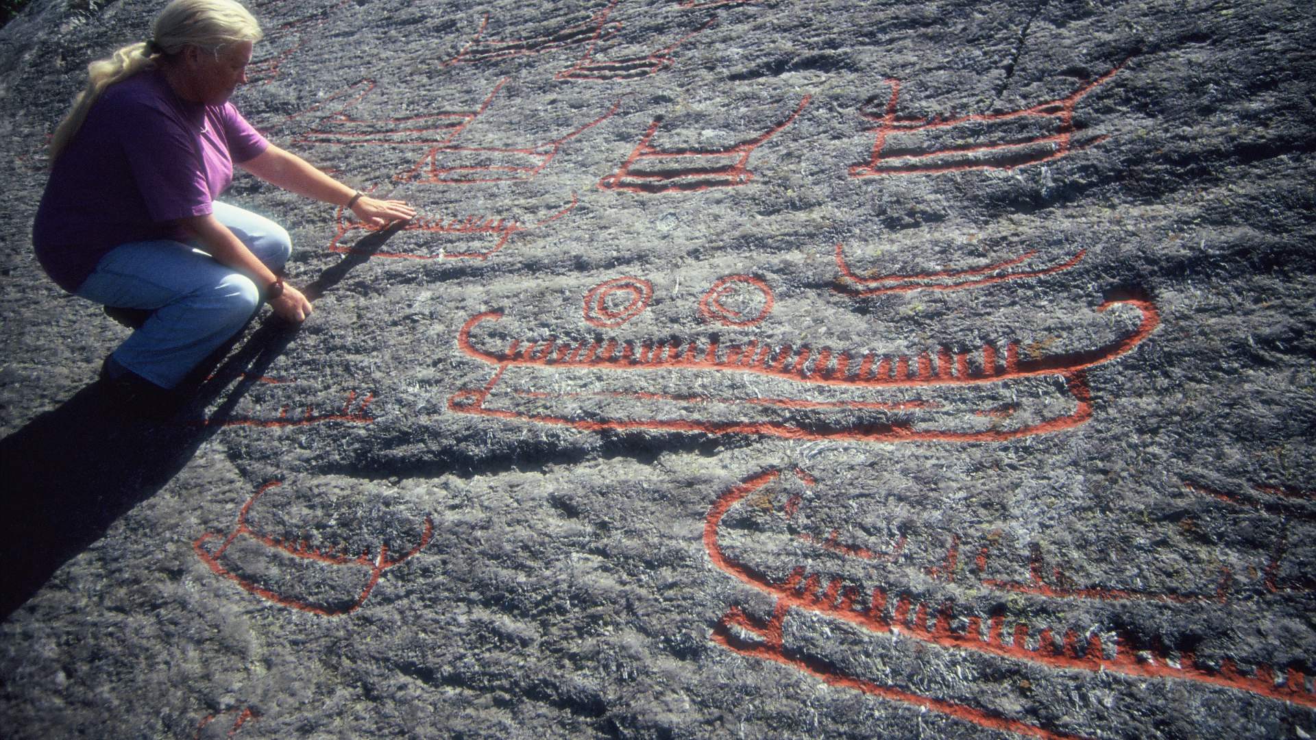 Felszeichungen in Solbakk