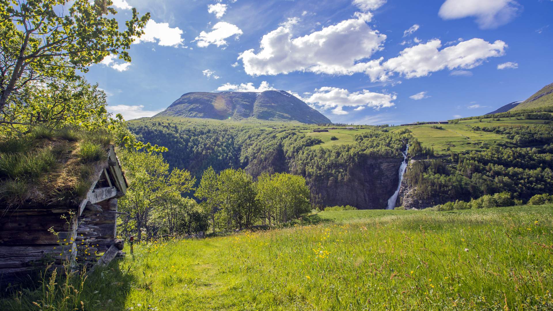 Die Wasserfälle hinein Åmotan
