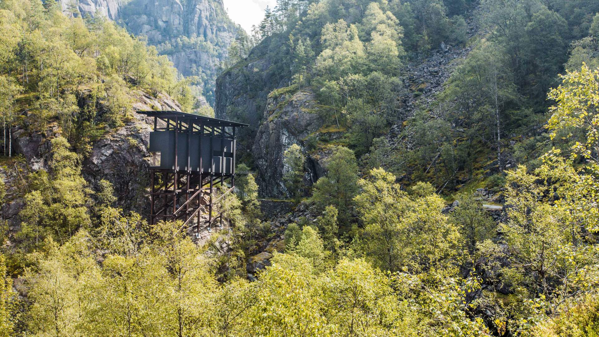 Mining gallery in Allmannajuvet in Sauda