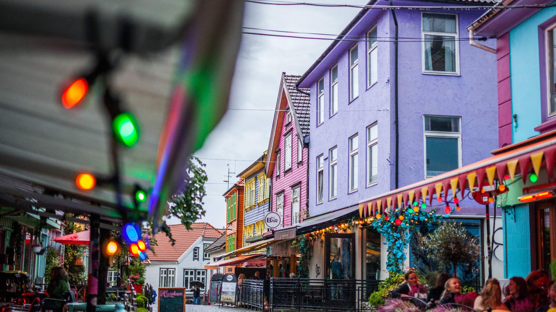 Fargegaten - Øvre Holmegate - The colourful street