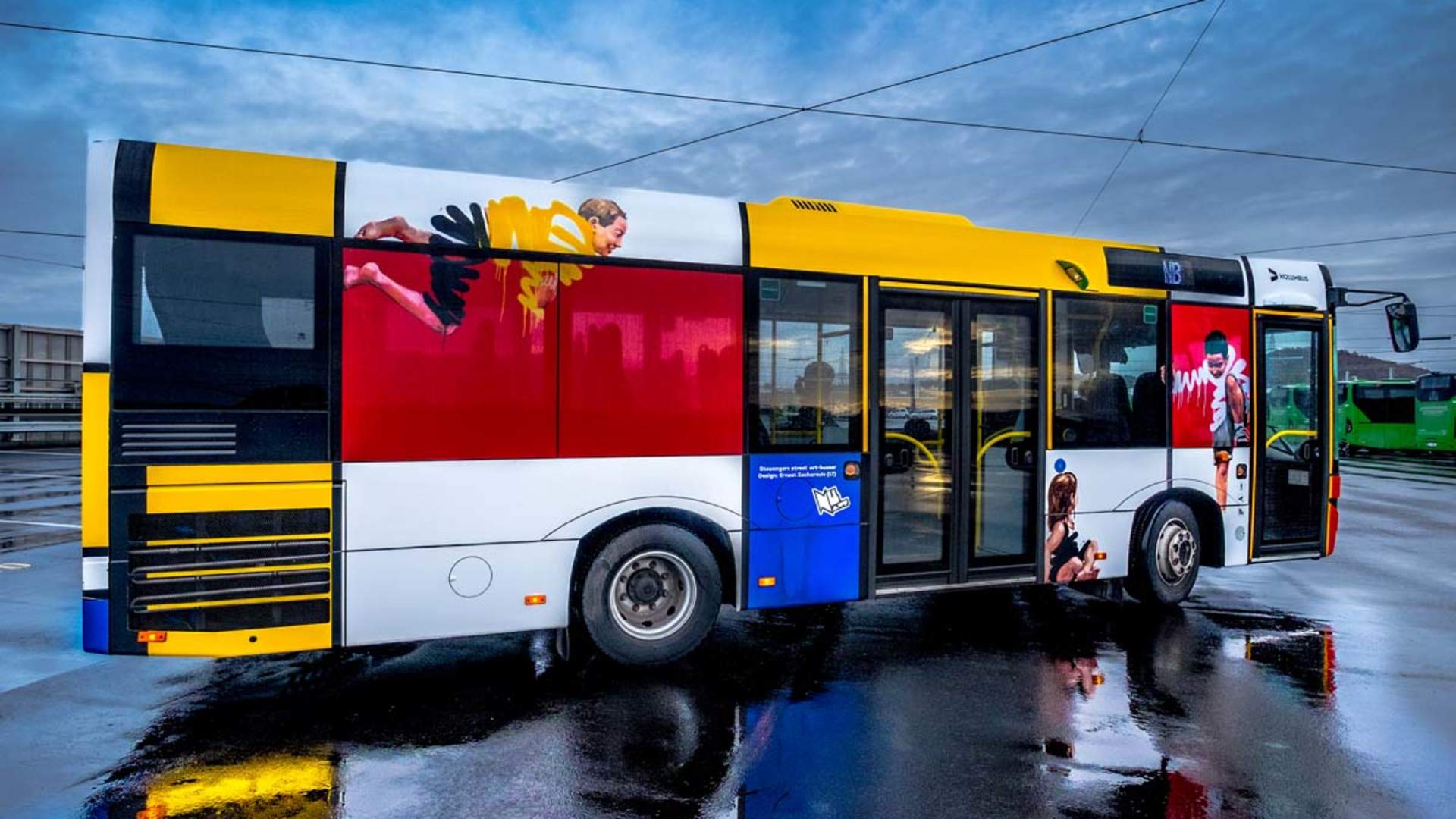 Streetart-busser i Stavanger