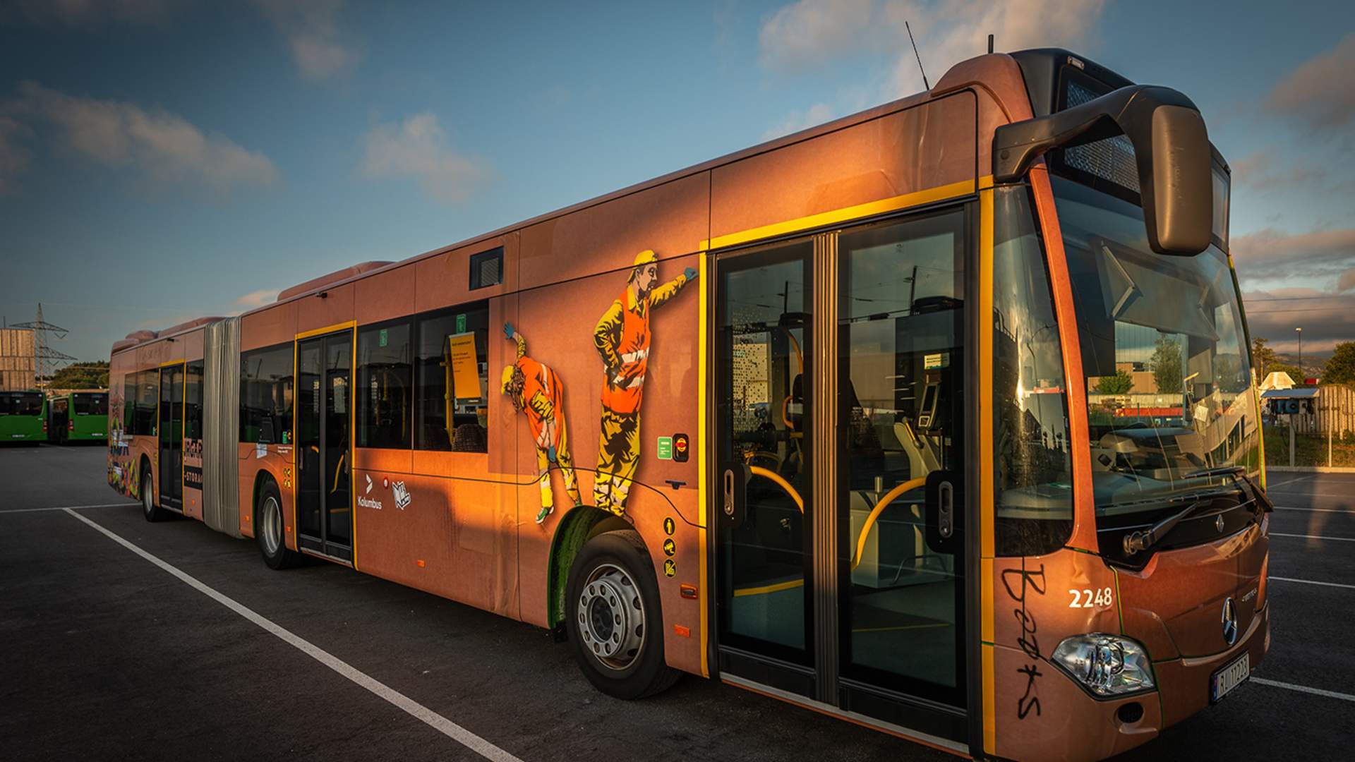 Streetart-busser i Stavanger