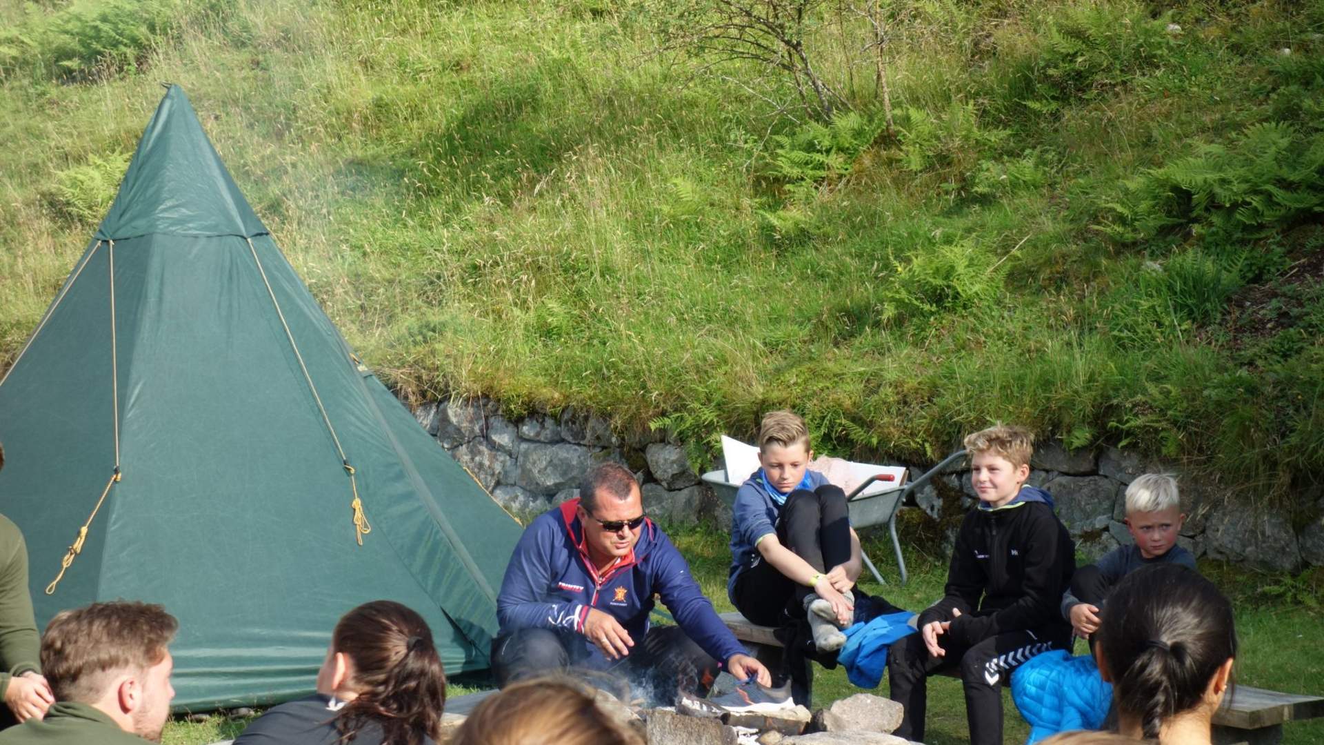Camping in Flørli by the Lysefjord