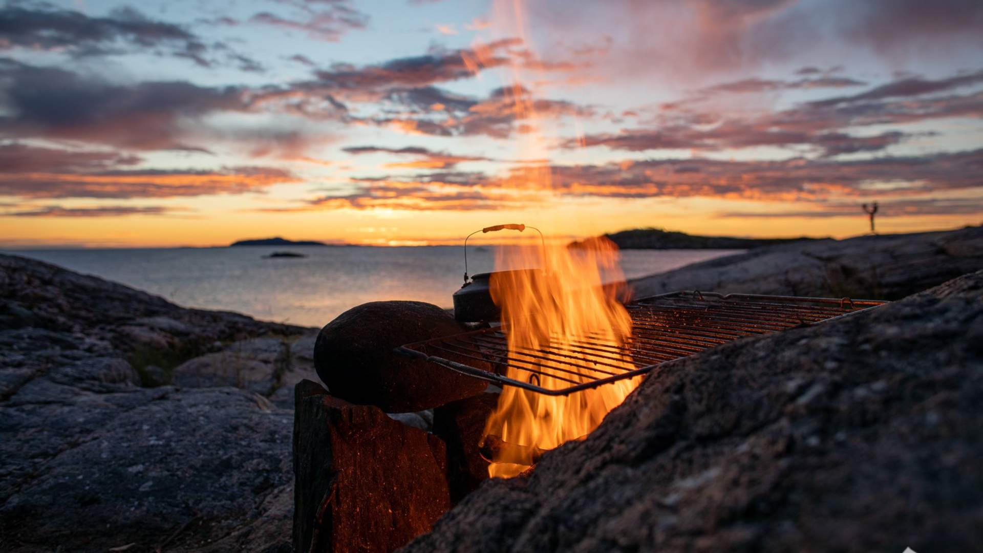Übernachtung im Hängemattenpark am Meer in Misund
