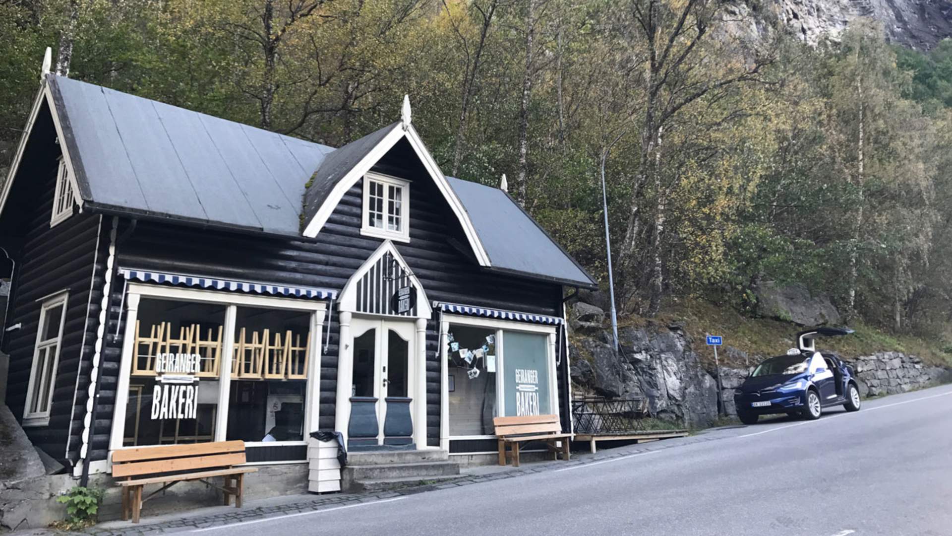 Tesla taxi Sightseeing Geiranger
