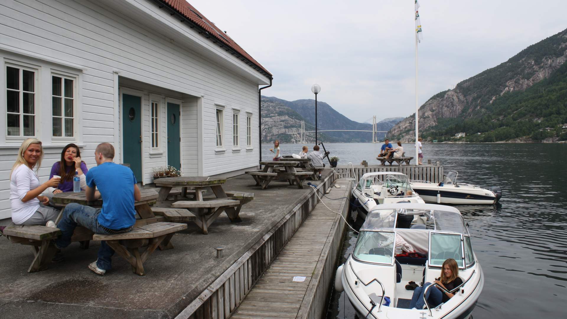 Overnatting hos Lysefjorden Marina ved Lysefjorden