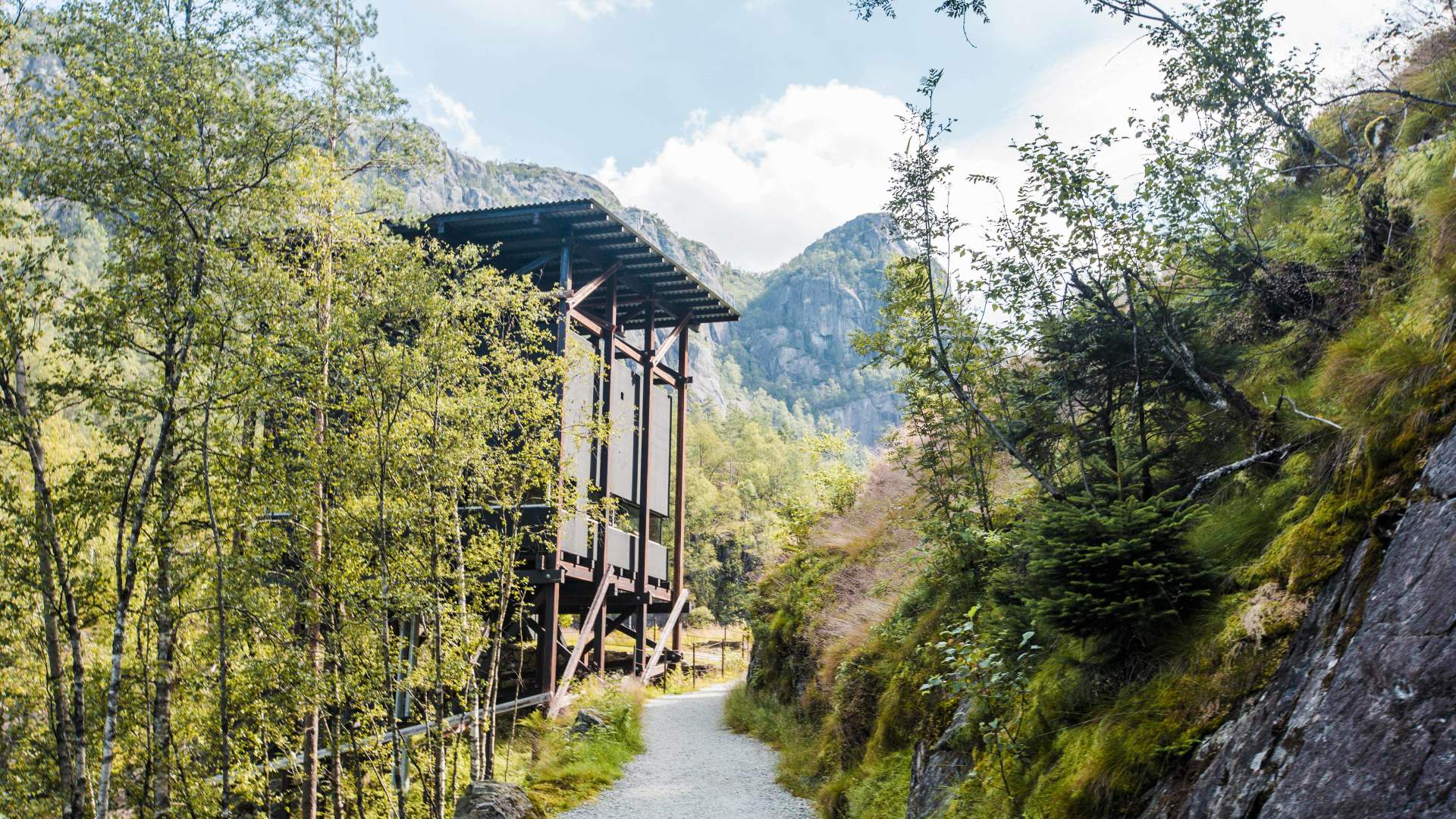 Mining gallery in Allmannajuvet in Sauda