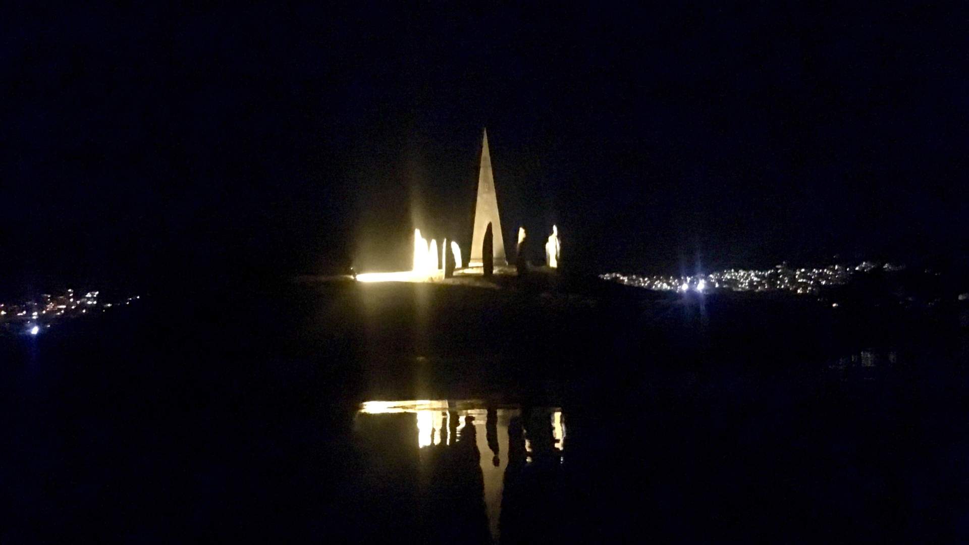 Solspeilet på Klungholmen i Strand