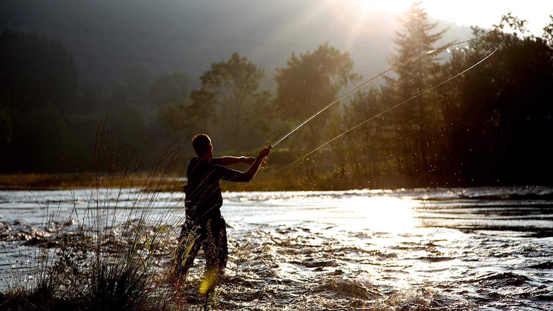 Mo Laksegard bei Suldalslågen auf Sand