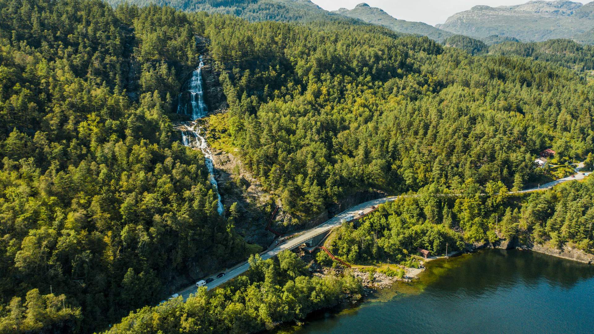 Svandalsfossen falls in Sauda