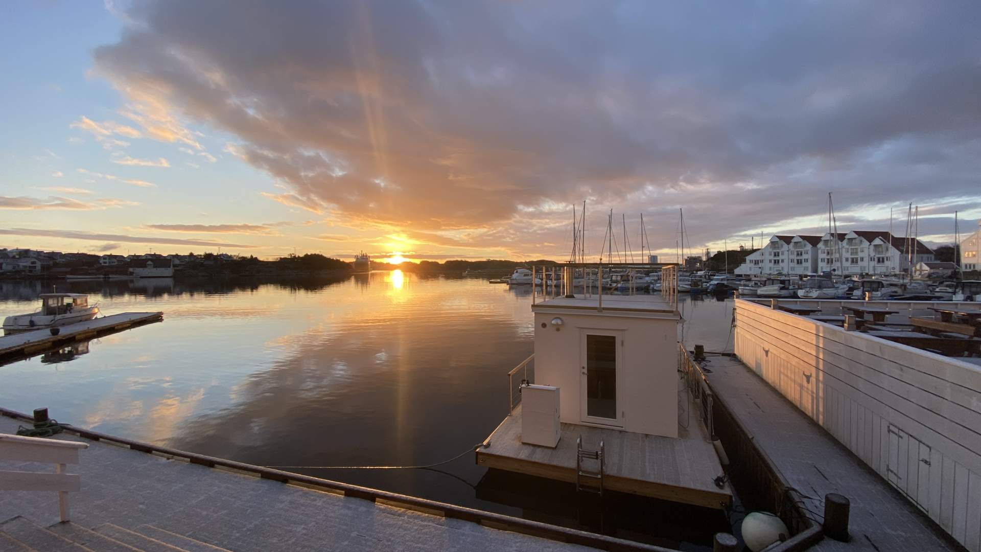 Floating sauna in Tananger