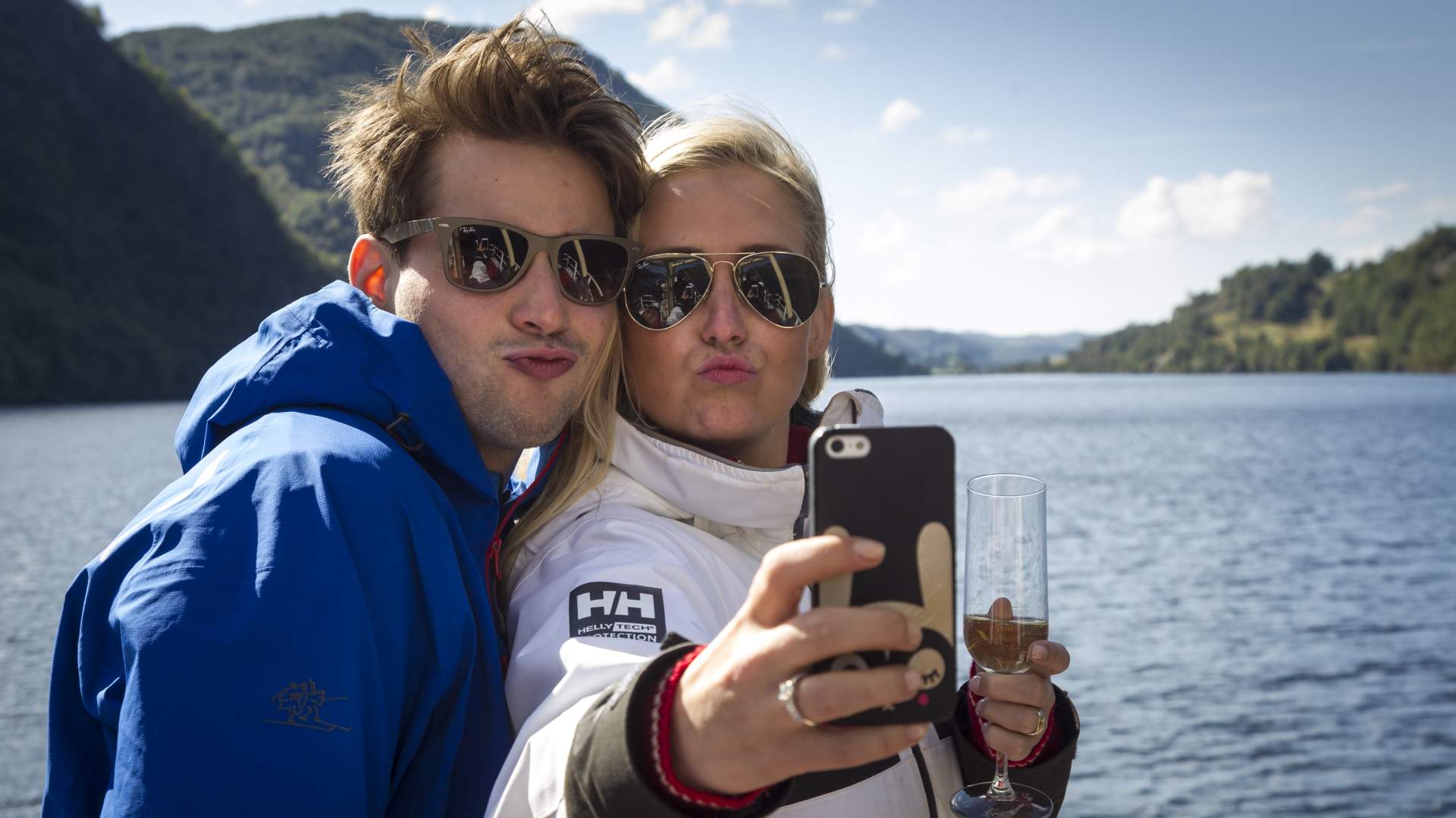 Bootsfahrt auf dem See Ørsdalsvatnet