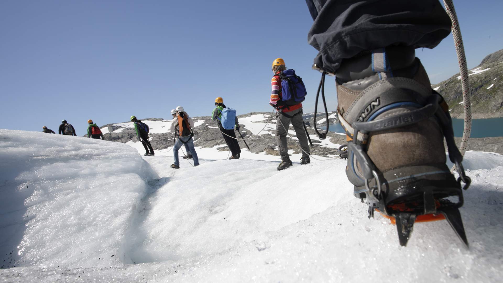 Historic glacier hiking in a modern way - guided
