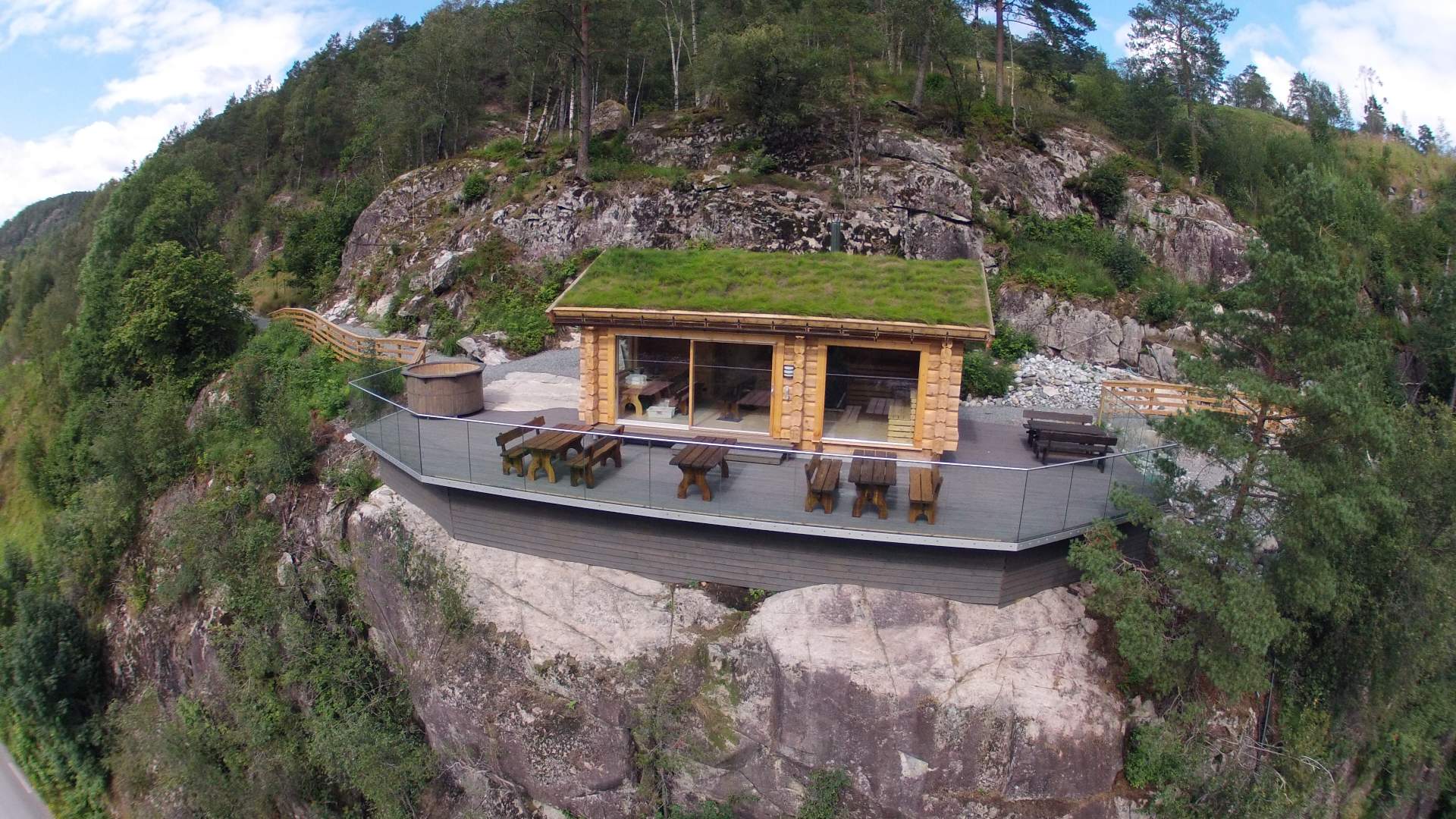 The sauna Moskjelen in Suldal