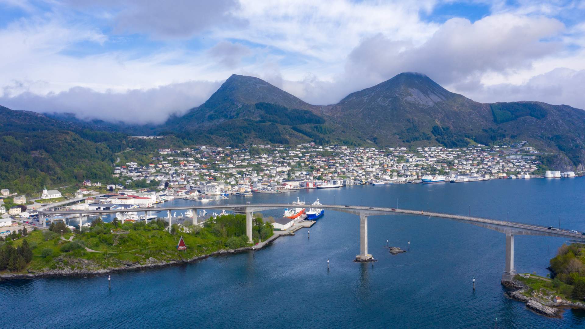 Bootsroute von Måløy nach Florø - Kystvegsekspressen