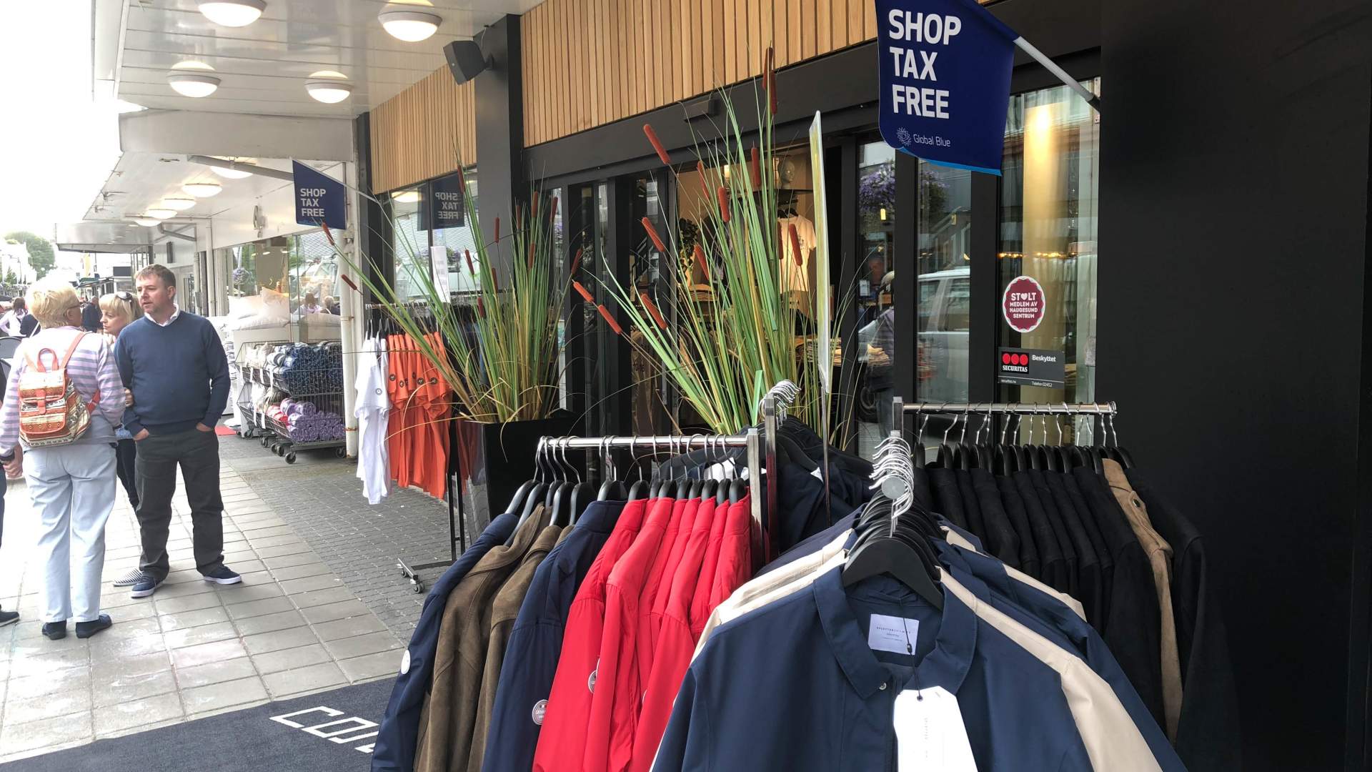 Shoppen im zentrum von Haugesund